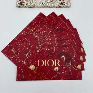 Dior Red and Gold Lunar New Year envelopes